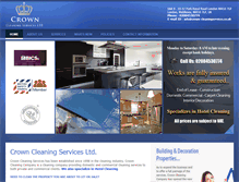 Tablet Screenshot of crown-cleaningservices.co.uk